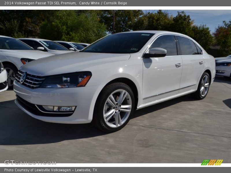 Candy White / Cornsilk Beige 2014 Volkswagen Passat TDI SEL Premium