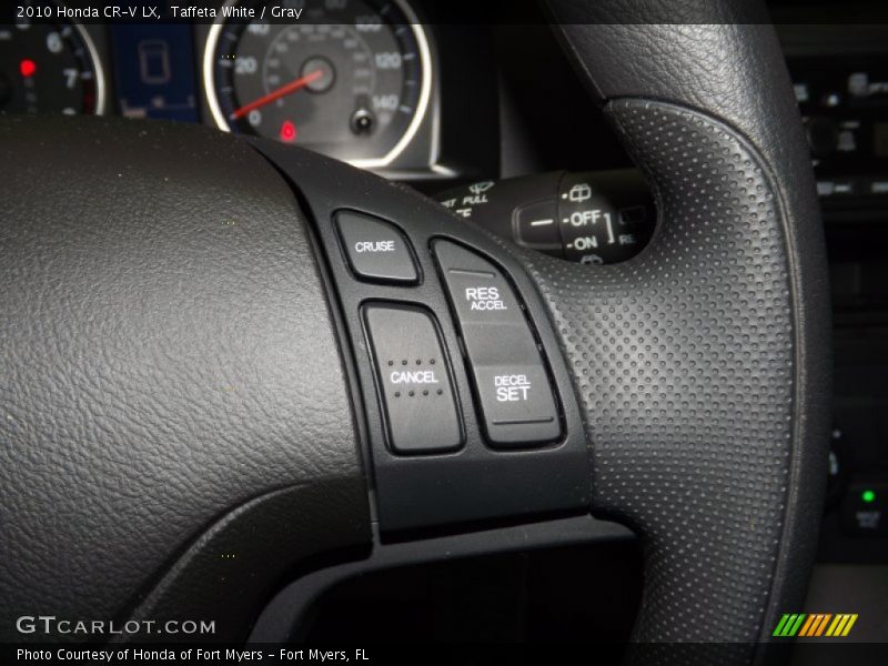 Taffeta White / Gray 2010 Honda CR-V LX