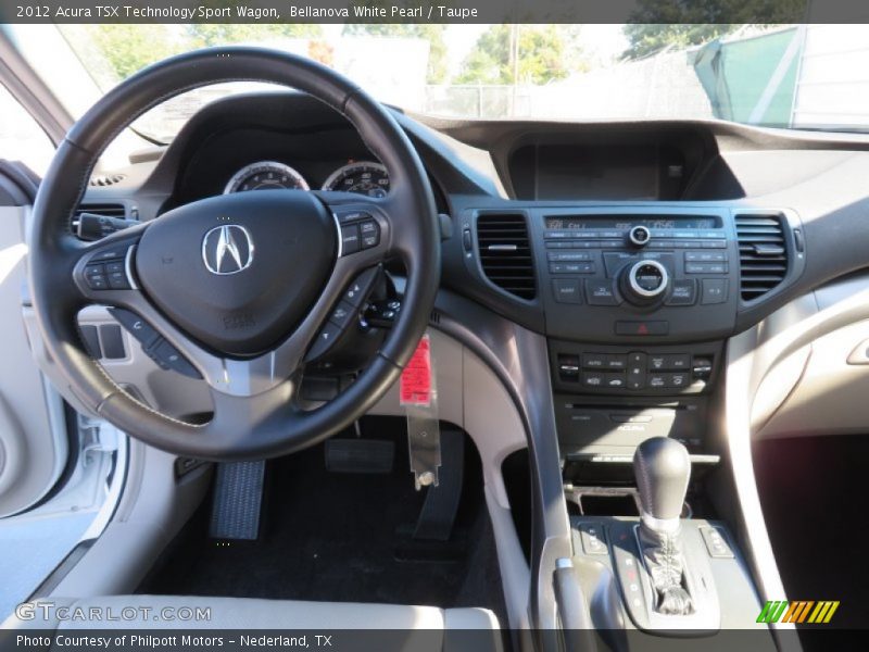 Bellanova White Pearl / Taupe 2012 Acura TSX Technology Sport Wagon
