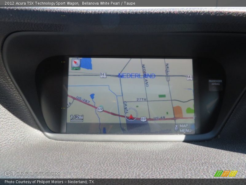 Bellanova White Pearl / Taupe 2012 Acura TSX Technology Sport Wagon