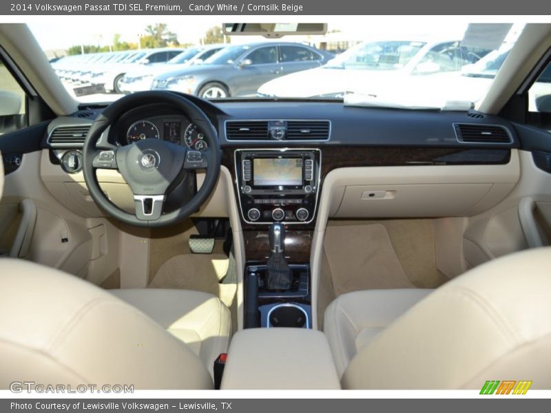 Candy White / Cornsilk Beige 2014 Volkswagen Passat TDI SEL Premium