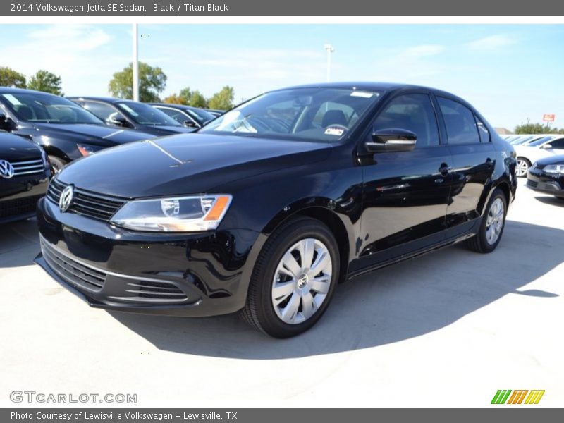 Black / Titan Black 2014 Volkswagen Jetta SE Sedan