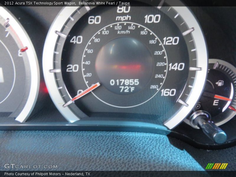 Bellanova White Pearl / Taupe 2012 Acura TSX Technology Sport Wagon