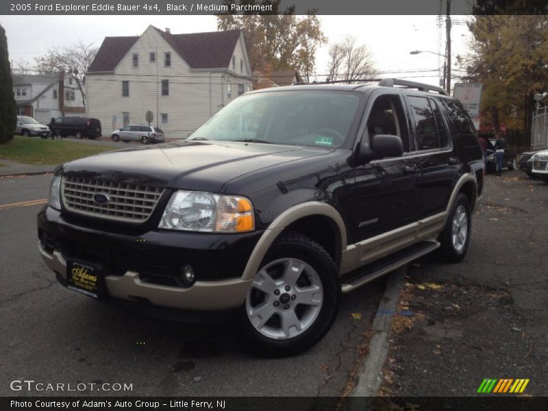 Black / Medium Parchment 2005 Ford Explorer Eddie Bauer 4x4