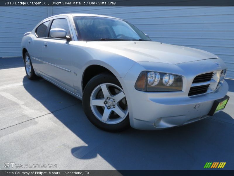 Bright Silver Metallic / Dark Slate Gray 2010 Dodge Charger SXT