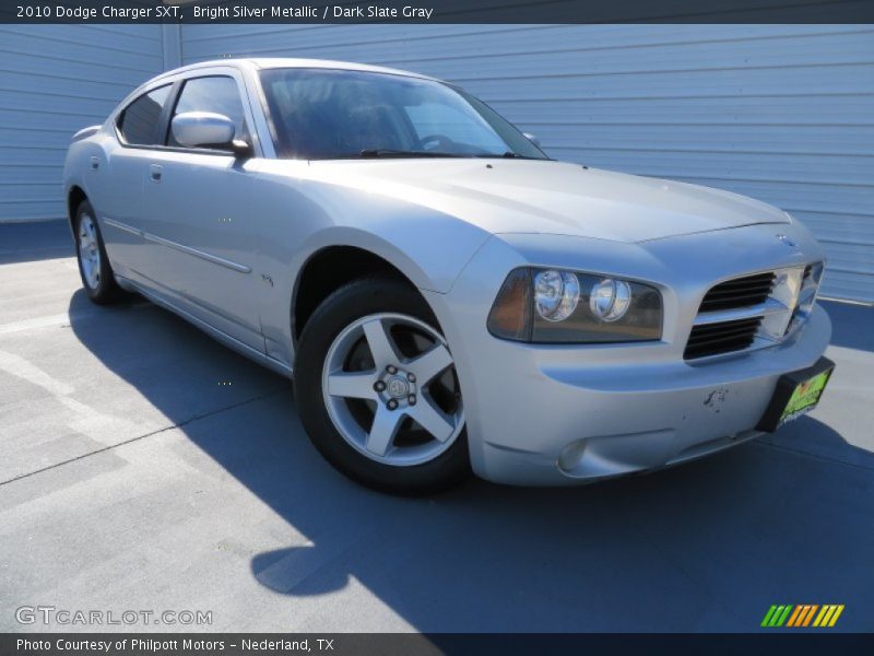 Bright Silver Metallic / Dark Slate Gray 2010 Dodge Charger SXT