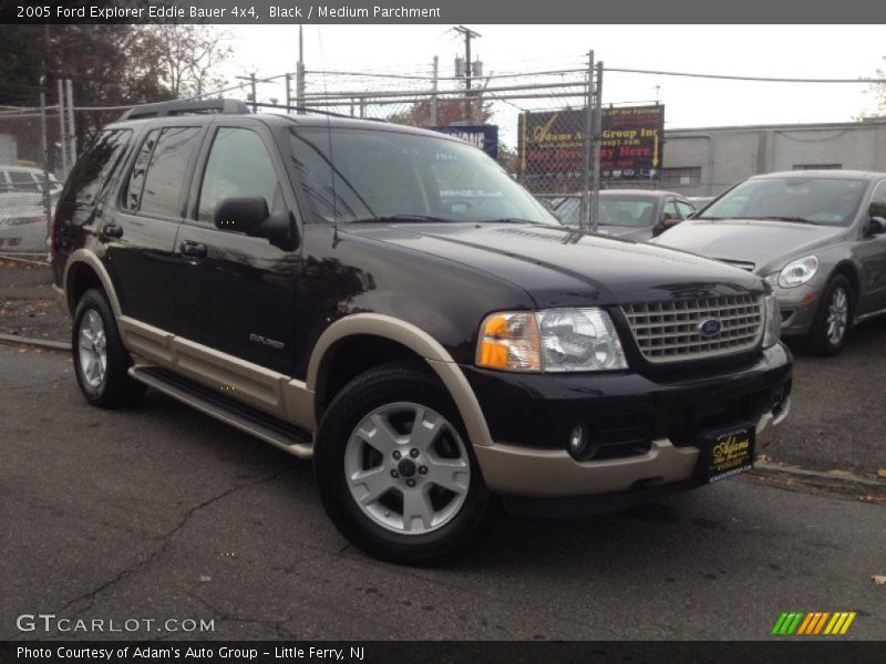 Black / Medium Parchment 2005 Ford Explorer Eddie Bauer 4x4
