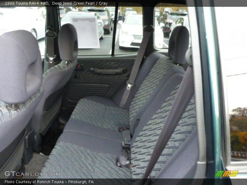 Deep Jewel Green Pearl / Gray 1999 Toyota RAV4 4WD