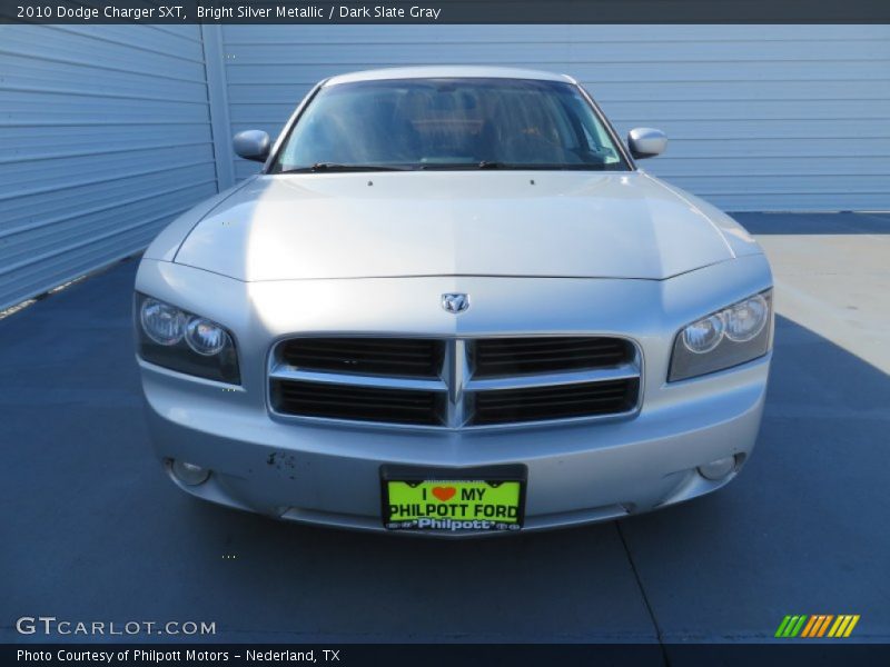 Bright Silver Metallic / Dark Slate Gray 2010 Dodge Charger SXT