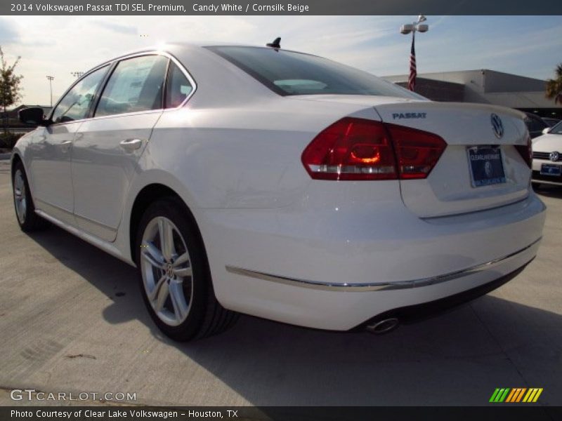 Candy White / Cornsilk Beige 2014 Volkswagen Passat TDI SEL Premium