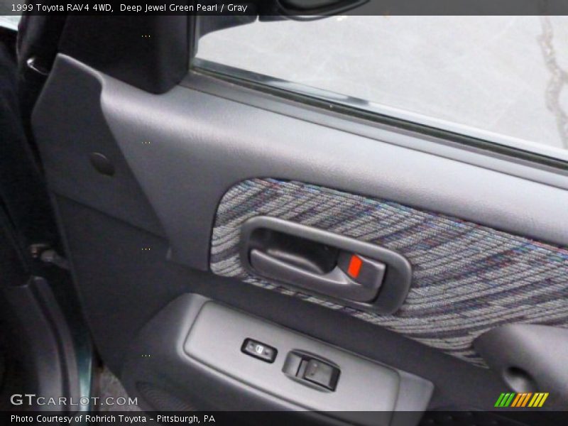Deep Jewel Green Pearl / Gray 1999 Toyota RAV4 4WD