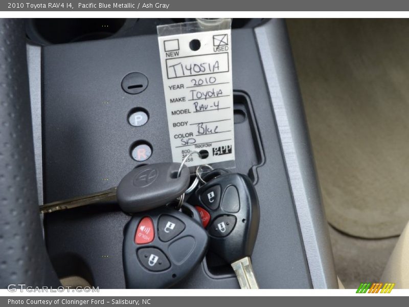 Pacific Blue Metallic / Ash Gray 2010 Toyota RAV4 I4