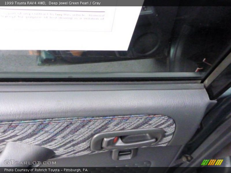 Deep Jewel Green Pearl / Gray 1999 Toyota RAV4 4WD