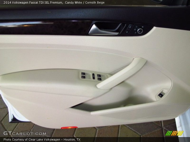Candy White / Cornsilk Beige 2014 Volkswagen Passat TDI SEL Premium