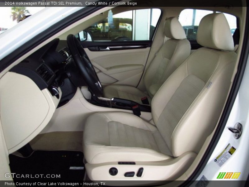 Candy White / Cornsilk Beige 2014 Volkswagen Passat TDI SEL Premium