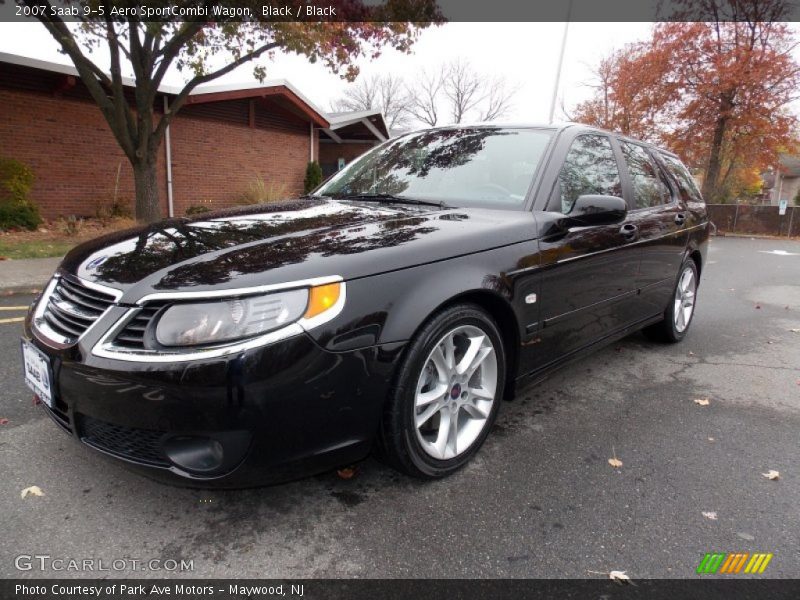 Black / Black 2007 Saab 9-5 Aero SportCombi Wagon
