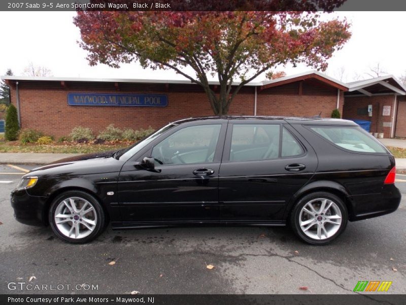 Black / Black 2007 Saab 9-5 Aero SportCombi Wagon