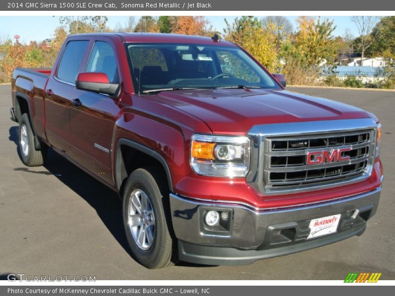 Sonoma Red Metallic / Jet Black 2014 GMC Sierra 1500 SLE Crew Cab