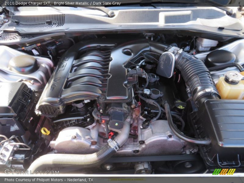 Bright Silver Metallic / Dark Slate Gray 2010 Dodge Charger SXT