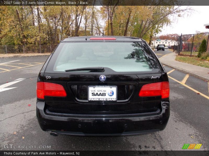 Black / Black 2007 Saab 9-5 Aero SportCombi Wagon