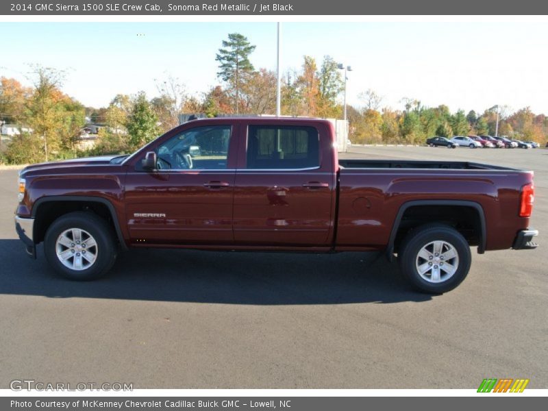 Sonoma Red Metallic / Jet Black 2014 GMC Sierra 1500 SLE Crew Cab