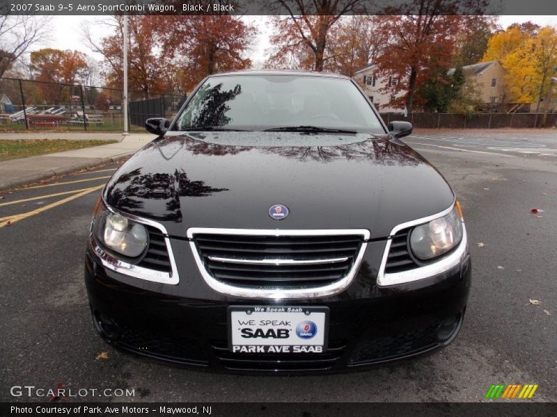 Black / Black 2007 Saab 9-5 Aero SportCombi Wagon