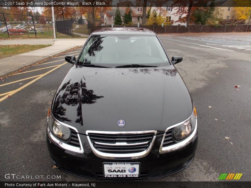 Black / Black 2007 Saab 9-5 Aero SportCombi Wagon