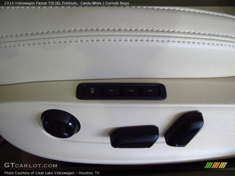 Candy White / Cornsilk Beige 2014 Volkswagen Passat TDI SEL Premium