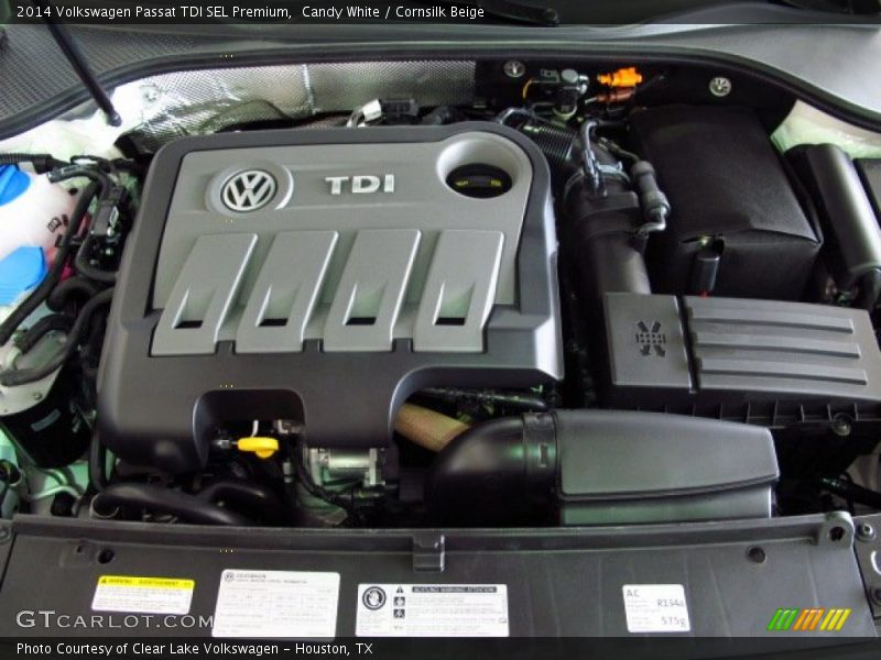 Candy White / Cornsilk Beige 2014 Volkswagen Passat TDI SEL Premium