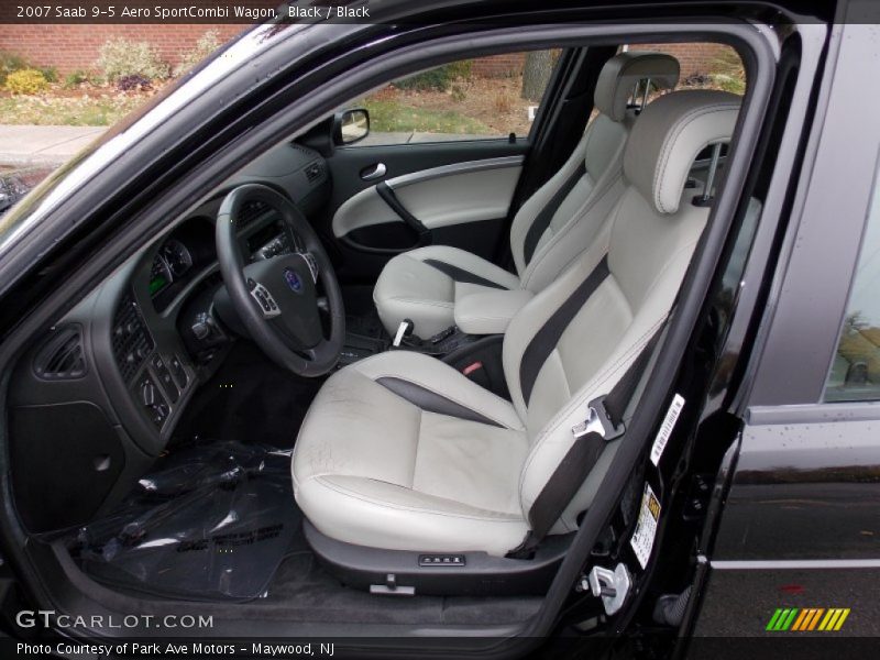 Black / Black 2007 Saab 9-5 Aero SportCombi Wagon