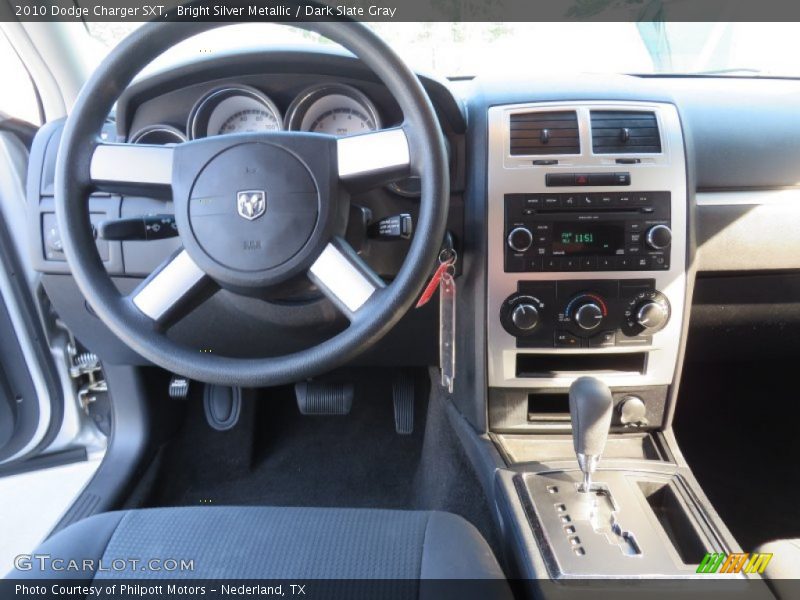 Bright Silver Metallic / Dark Slate Gray 2010 Dodge Charger SXT