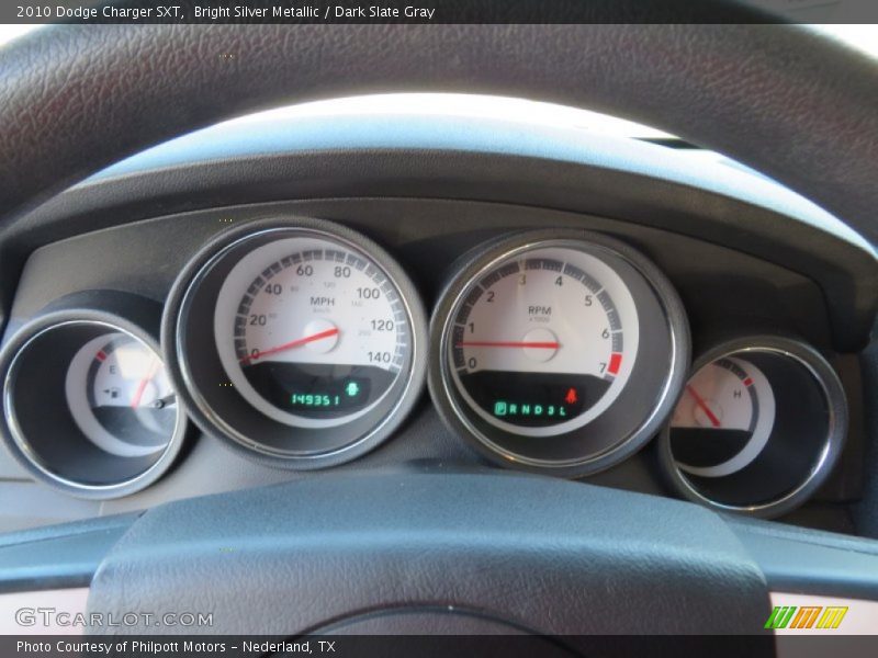 Bright Silver Metallic / Dark Slate Gray 2010 Dodge Charger SXT