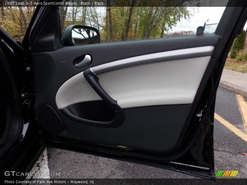 Black / Black 2007 Saab 9-5 Aero SportCombi Wagon