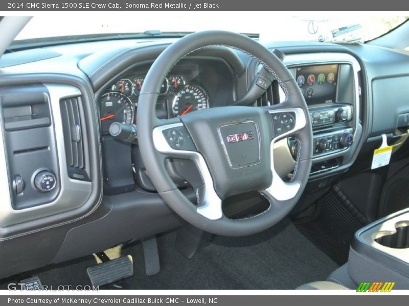 Sonoma Red Metallic / Jet Black 2014 GMC Sierra 1500 SLE Crew Cab
