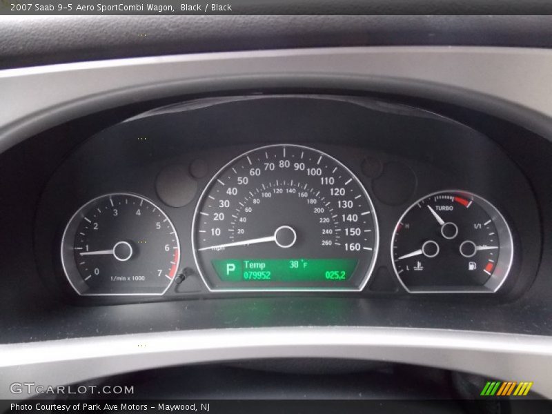 Black / Black 2007 Saab 9-5 Aero SportCombi Wagon