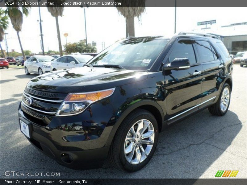 Tuxedo Black / Medium Light Stone 2014 Ford Explorer Limited