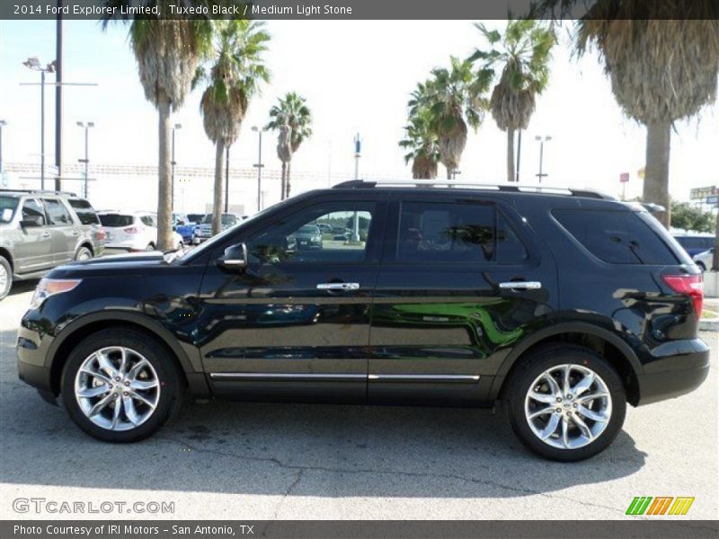 Tuxedo Black / Medium Light Stone 2014 Ford Explorer Limited