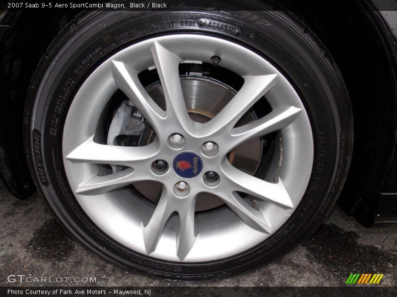 Black / Black 2007 Saab 9-5 Aero SportCombi Wagon