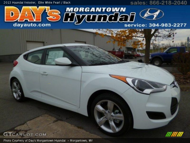 Elite White Pearl / Black 2013 Hyundai Veloster