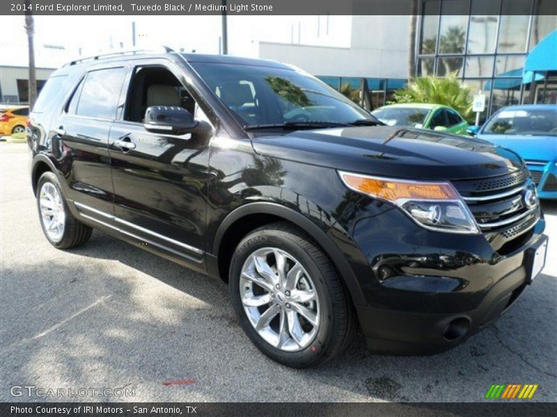 Tuxedo Black / Medium Light Stone 2014 Ford Explorer Limited