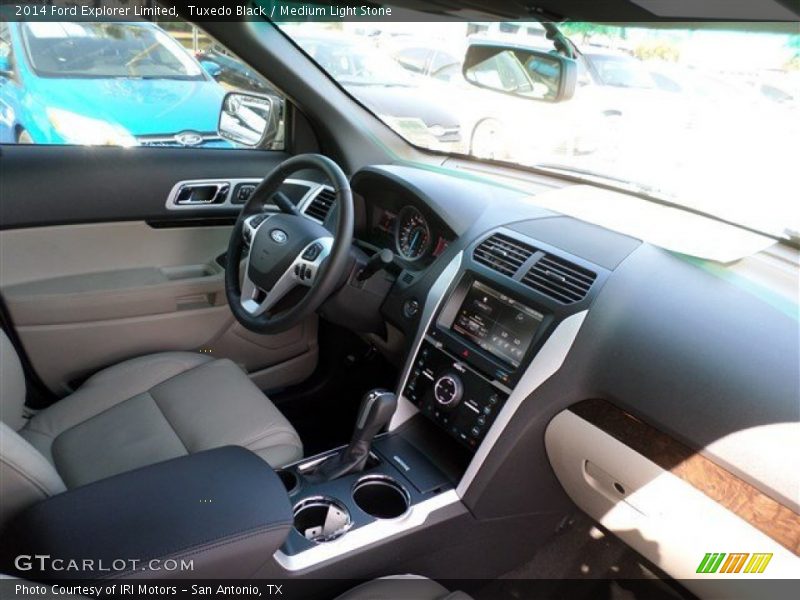Tuxedo Black / Medium Light Stone 2014 Ford Explorer Limited