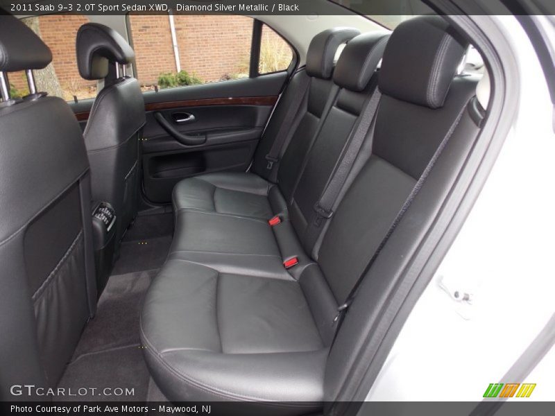 Diamond Silver Metallic / Black 2011 Saab 9-3 2.0T Sport Sedan XWD