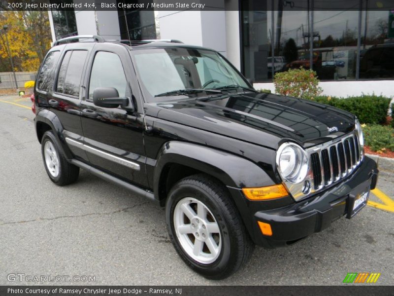 Black Clearcoat / Medium Slate Gray 2005 Jeep Liberty Limited 4x4