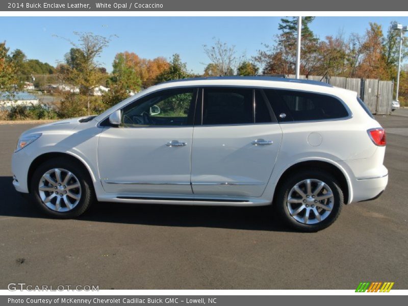 White Opal / Cocaccino 2014 Buick Enclave Leather