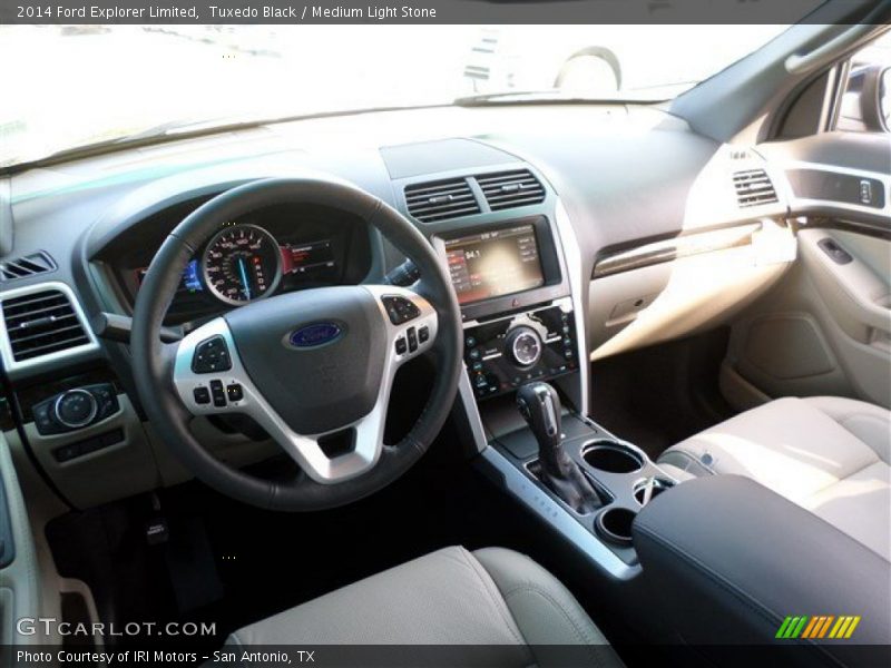 Tuxedo Black / Medium Light Stone 2014 Ford Explorer Limited