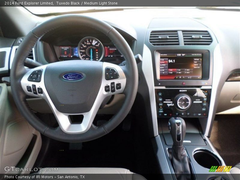 Tuxedo Black / Medium Light Stone 2014 Ford Explorer Limited