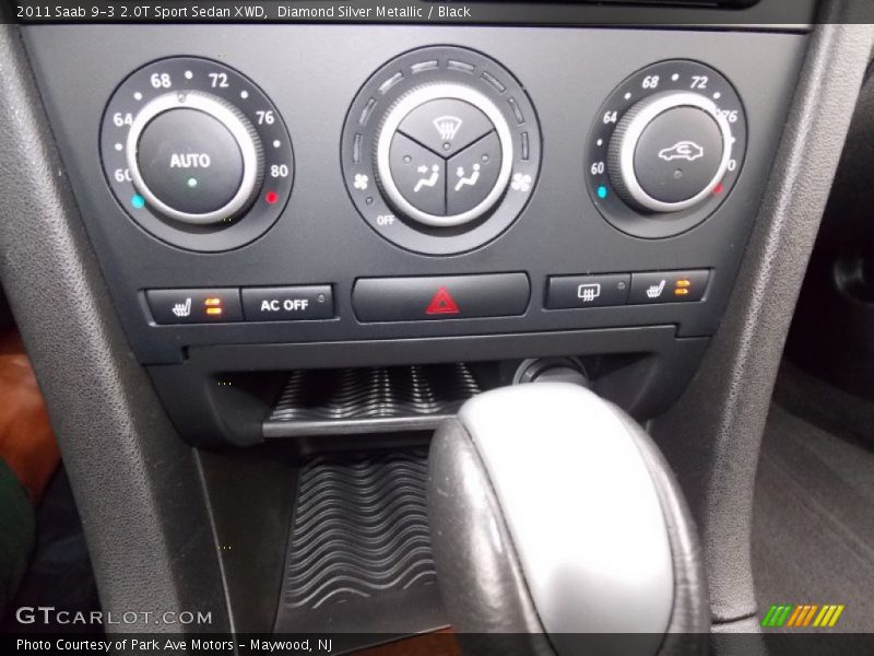 Diamond Silver Metallic / Black 2011 Saab 9-3 2.0T Sport Sedan XWD