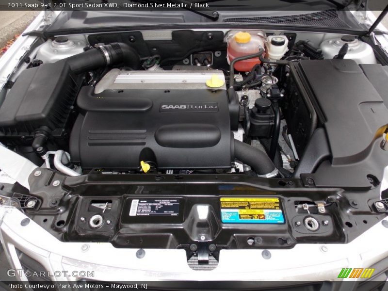 Diamond Silver Metallic / Black 2011 Saab 9-3 2.0T Sport Sedan XWD