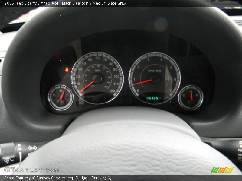 Black Clearcoat / Medium Slate Gray 2005 Jeep Liberty Limited 4x4