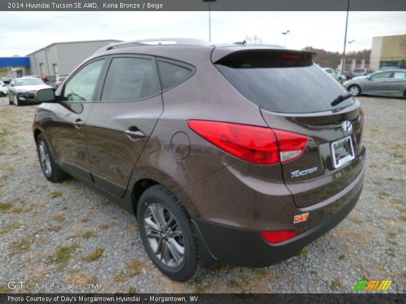 Kona Bronze / Beige 2014 Hyundai Tucson SE AWD